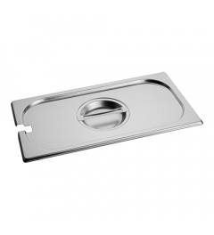 Couvercle inox GN1/3 + encoche